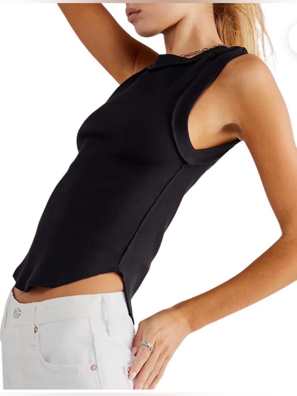 WE THE FREE KATE TANK IN BLACK - Picture 3 of 4